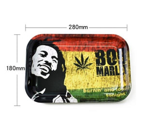28cm*18cm Rolling Tray Rolling Papers Cigarette Smoke Smoking Accessories Tool Tobacco Storage Plate Discs for Herb Grinder
