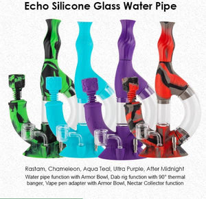 Echo Silicone Glass Water Pipe